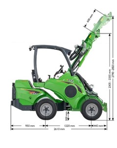 รถตักขนาดเล็ก Avant E513 พร้อมบุ้งกี๋ตักขนาดเล็ก - Product Image 2
