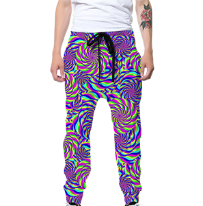 High Quality Custom Unisex Straight Mid Waist Fleece Sublimated Sweatpants Breathable Casual Summer Fashion Printed Pants - Product Image 4