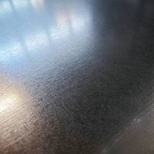 Mostrador de Recepción de Madera Natural con Superficie de Acero Galvanizado - 120 x 60 cm para Tienda Minorista - Product Image 3