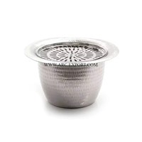 Penjualan paling banyak kualitas tinggi Stainless Steel perak mengkilap dipoles pemanas Dallah peralatan dapur meja teh Pot Dallah pemanas