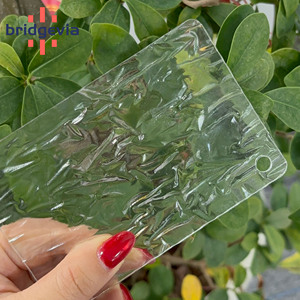 Plaque acrylique texturée effet vague d'eau transparente, vente directe usine, 3mm 4mm 5mm, découpe laser sur mesure pour décoration intérieure et cloisons de meubles - Product Image 2