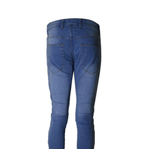 Jean ample vintage délavé en coton pour homme, style streetwear hip-hop, avec logo personnalisé - Product Image 4