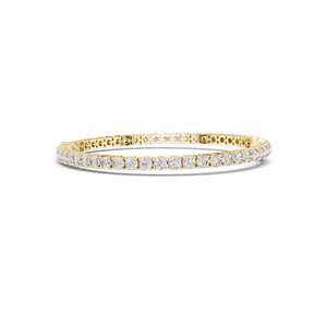 5.75 CT Lab Diamond Tennis <b>Bracelet</b> with Pear Cut Center Round Brilliant & Pear Cut 10KT, 14KT, 18KT Gold & 925 <b>Silver</b> - Product Image 4