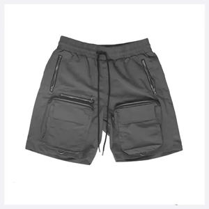 Custom <b>green</b> cargo <b>shorts</b> <b>men</b> multiple pocket design adjustable drawstring waist breathable fabric - Product Image 6