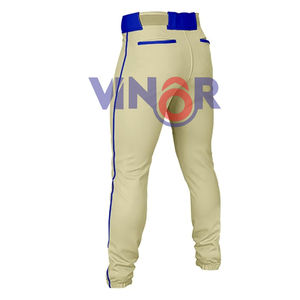 Pantalons de baseball personnalisés haute performance pour hommes, unis, à séchage rapide, respirants, pantalons de baseball personnalisés pour hommes, longueur complète - Product Image 2