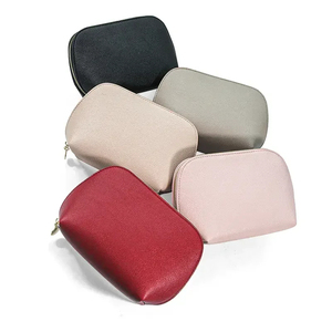 Women's Leather PU Waterproof Makeup Clutch <b>Bag</b> Multicolor Small <b>Coin</b> Pouch for Toiletry <b>Bag</b> with Zipper Closure - Product Image 5