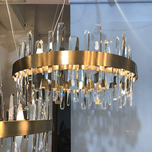 Plafonnier Intérieur Décoratif Moderne de Haute Qualité Lustres Pendentif Dimmable Forme Ronde Nouveau Design - Product Image 3