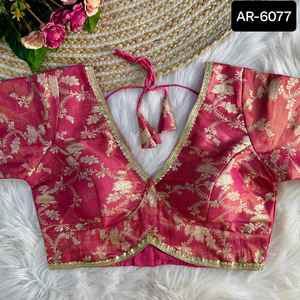 New South Indian Style Pure Soft Khadi Georgette Silk With Rich Zari Woven Pallu Work Saree With Blouse and Fancy Pattern - Product Image 3