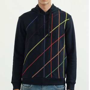 Men's High Quality Custom Logo 3D Embroidery Fleece Pullover Hoodies-Eco-Friendly Breathable Regular Fit - Product Image 4