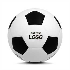 Alto brillo 32 paneles diseño blanco negro PVC poliéster herida vejiga 4 entrenamiento balón de fútbol para ejercicio al aire libre práctica de juego - Product Image 1
