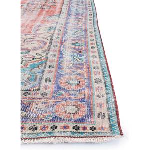 Alfombra de Lana Anudada a Mano de Gran Tamaño, Diseño de Medallón Rojo y Naranja, para Sala de Estar, Pasillo Rectangular, Modelo Pae-2414 - Product Image 4