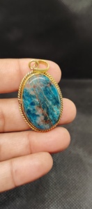 Colgante de Latón Natural Apetitte, Colgante de Joyería Azul - Product Image 6