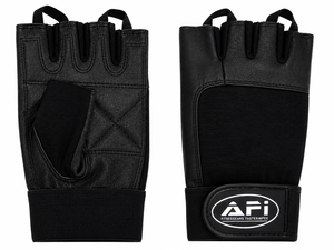 Customized Genuine Leather Half-Finger Weight Lifting Gloves with Palm Guard for Gym Use Unisex - Product Image 2
