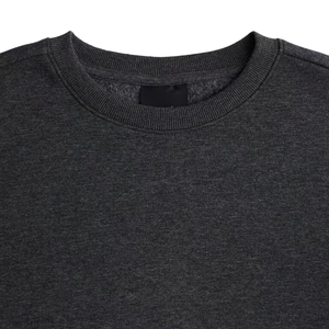 Sweat-shirt à col rond 100% coton mélangé pour hommes, coupe ample, décontracté, style solide, saison d'automne, technique teintée et délavée - Product Image 6