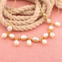 Perle d'eau douce naturelle chaîne de taille femmes perle réglable fil enroulé taille mode ventre bijoux ceinture réglable