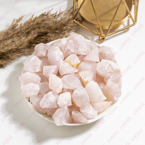 Wholesale Natural <b>Crystal</b> Rose Quartz Rough Rocks Eco-Friendly Semi-Precious Stones - Product Image 2