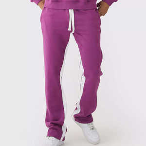 Conjunto Deportivo Morado para Hombre, Cómodo, 100% Algodón, Pantalones Deportivos con Capucha, Estilo Jogger, para Gimnasio, Correr y Descansar - Product Image 5