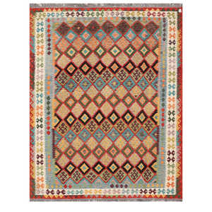 พรมอิมาโกะ ไมมาณา อัฟกานิสถาน พรมคิลิม 337 x 260 ซม. พรมและชุดพรมแบบดั้งเดิมของชาวอัฟกัน - Product Image 1