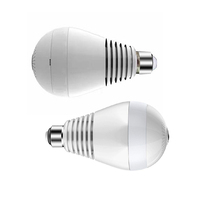 Caméra de sécurité V9 Home E27 en temps réel 2MP sans fil avec détection de mouvement intérieure, vision nocturne, ampoule de sécurité, caméra vidéo mini Wifi