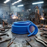 Tuyau d'air en PVC renforcé de fibres de 3/4 po, 100 m, noir, rouge et bleu, tuyau d'eau en PVC lisse pour l'agriculture, le jardinage et le lavage