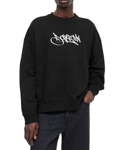 Sudadera de Punto Extra Grande para Hombre, de Alta Calidad OEM, con Hombros Caídos, Forrada, Estilo Urbano, Hip Hop, de Alta Densidad, Estampada, para Invierno - Product Image 1