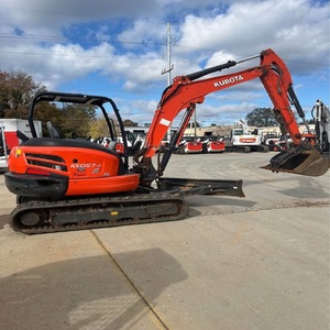 Miniexcavadora sobre orugas Kubota original usada de alta calidad para trabajos de construcción con motor duradero - Product Image 6
