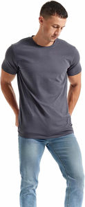 Camiseta 100% de algodón con cuello redondo para hombre, camiseta de manga corta con estampado holgado, estilo callejero informal de verano con estampado de moda - Product Image 2