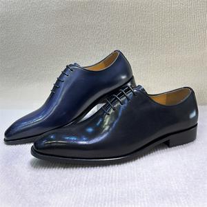 Chaussures brogues en cuir de vachette de haute qualité avec embout renforcé et semelle amortissante, chaussures de bureau pour hommes, chaussures habillées - Product Image 3