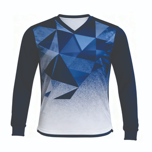เสื้อฟุตบอลแบบกำหนดเอง ลายฟุตซอล สำหรับผู้ชายและผู้หญิง คอกลม แขนสั้น น้ำหนักเบา เป็นมิตรกับสิ่งแวดล้อม ระบายอากาศได้ดี 100% - Product Image 1