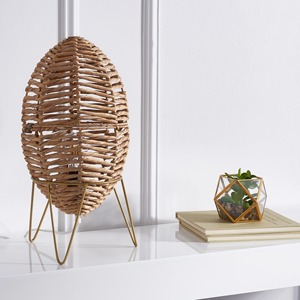 Lámpara hecha a mano con cubiertas de jacinto de agua, diseño más reciente, precio competitivo, lámparas de mesa. - Product Image 3