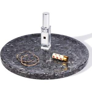 Bandeja Redonda Decorativa y para Servir de Mármol Azul Perla de Cork Mill Store, 11.8 Pulgadas, Piedra Natural para Cocina, Mesa de Centro y Baño - Product Image 1