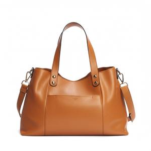 Sac à main fourre-tout en cuir de mouton véritable de style décontracté pour femmes avec fermeture à glissière Accessoire décontracté - Product Image 1