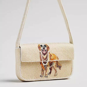 กระเป๋าคลัทช์ผู้หญิงสุดหรู งานแฮนด์เมด ประดับลูกปัด คริสตัล เพชร สายโซ่ ดีไซน์เรขาคณิต เหมาะสำหรับใช้ในชีวิตประจำวันและงานเลี้ยงตอนเย็น - Product Image 1