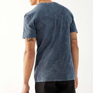 เสื้อยืดแนวสตรีทแวร์ผ้าคอตตอนสำหรับผู้ชายเสื้อออกกำลังกายสไตล์วินเทจผ้า100% ทรงหลวมซักได้ตามต้องการ - Product Image 5