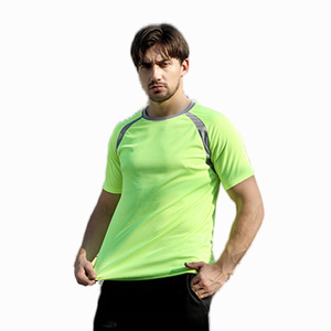 Camiseta de secado rápido en blanco con logotipo personalizado, camiseta unisex de sublimación de poliéster con manga raglán, Camiseta deportiva transpirable para hombre - Product Image 5