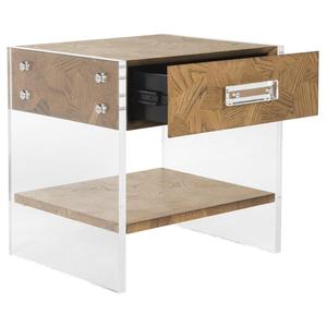 Nordique moderne chêne blanc bois MDF lit côté Table tiroir finition naturelle table de chevet/rangement pour salon cuisine maison Bar - Product Image 5