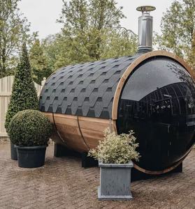 Sauna de vapor para exteriores con infrarrojos lejanos, modelo Mini Spire de madera maciza para residencia, lista para envío, precio. - Product Image 3