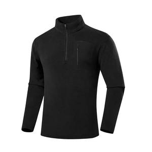 Otoño Invierno nuevo estilo 100% algodón sudadera polar de doble cara de manga larga para hombres camisa deportiva fina primavera otoño - Product Image 1