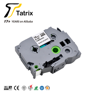 Cinta de Etiquetas Laminada Compatible Tatrix Negra sobre Blanca TZ241 TZe241 <span class=keywords><strong>TZ</strong></span>-<span class=keywords><strong>241</strong></span> TZe-<span class=keywords><strong>241</strong></span> de 18 mm para Impresora <span class=keywords><strong>Brother</strong></span> P-Touch PT-310 - Product Image 6