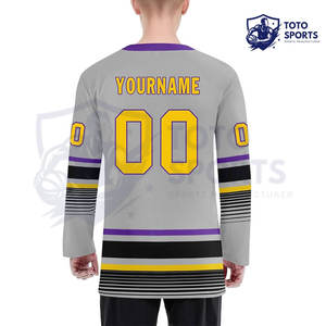 Jersey de Hockey sobre Hielo Deportivo de Manga Larga, Color Negro, Alta Calidad, con Buen Servicio, del Mejor Proveedor, Nuevo - Product Image 4