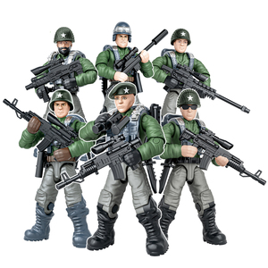 6in1 bán buôn 1/36 Mini wargame hành động con số quân đội người đàn ông đồ chơi người lính thu nhỏ nhựa mô hình kit súng và vũ khí accessaries cậu bé - Product Image 6