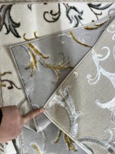 Alfombra Turca Moderna de Polipropileno Jacquard Tejida a Máquina, con Respaldo de Yute de Alta Calidad, Resistente a las Manchas, de Pelo Alto y Diseño Abstracto - Product Image 5