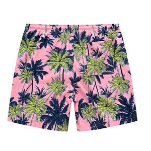 Pantalones cortos de playa para hombre de nuevo diseño de etiqueta privada 100% algodón de cintura media pantalones cortos calientes cierre de cordón ropa de playa de punto teñida lisa - Product Image 2