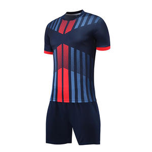 Fournisseur d'uniformes de football OEM Fabricant de vêtements de l'équipe de football personnalisés Kit de maillot en tissu respirant avec sublimation ou impression de logo - Product Image 1