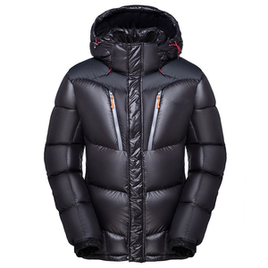 Chaquetas de marca privada para hombre, abrigo de invierno de algodón, chaqueta de burbujas reflectante, chaqueta acolchada para hombre con logotipo personalizado de alta calidad con capucha - Product Image 4