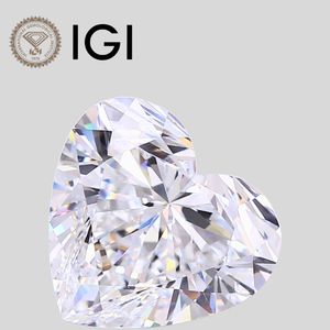 Diamante de Laboratorio en Forma de Corazón de 3 Quilates, D VVS1 VVS2 VS1 VS2, Corte Corazón - Product Image 1