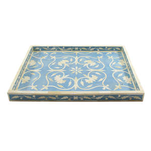 Plateau de service en incrustation d'os et de résine artisanale le plus vendu pour les cadeaux disponible à un prix abordable plateau de service de luxe - Product Image 2