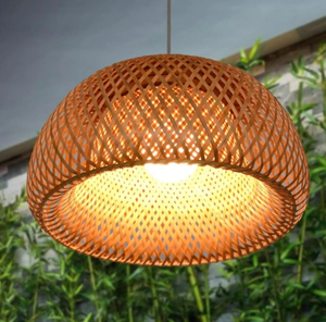 โคมไฟระย้าไม้ไผ่เชิงนิเวศ-โคมไฟทำด้วยมือแบบกำหนดเองสำหรับบ้านและพื้นที่เชิงพาณิชย์ - Product Image 1