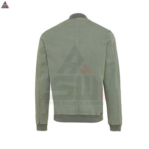 Chaqueta Bomber Deportiva de Invierno para Hombre, 100% Algodón, con Logotipo Frontal, Cuello Alto, Transpirable, Precio de Fábrica, Venta al Por Mayor Personalizada - Product Image 5