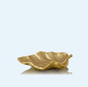 Frutero seco con diseño de hojas de la mejor calidad con chapado en oro para la decoración de la Mesa del hogar, cuenco para servir a un precio razonable - Product Image 4